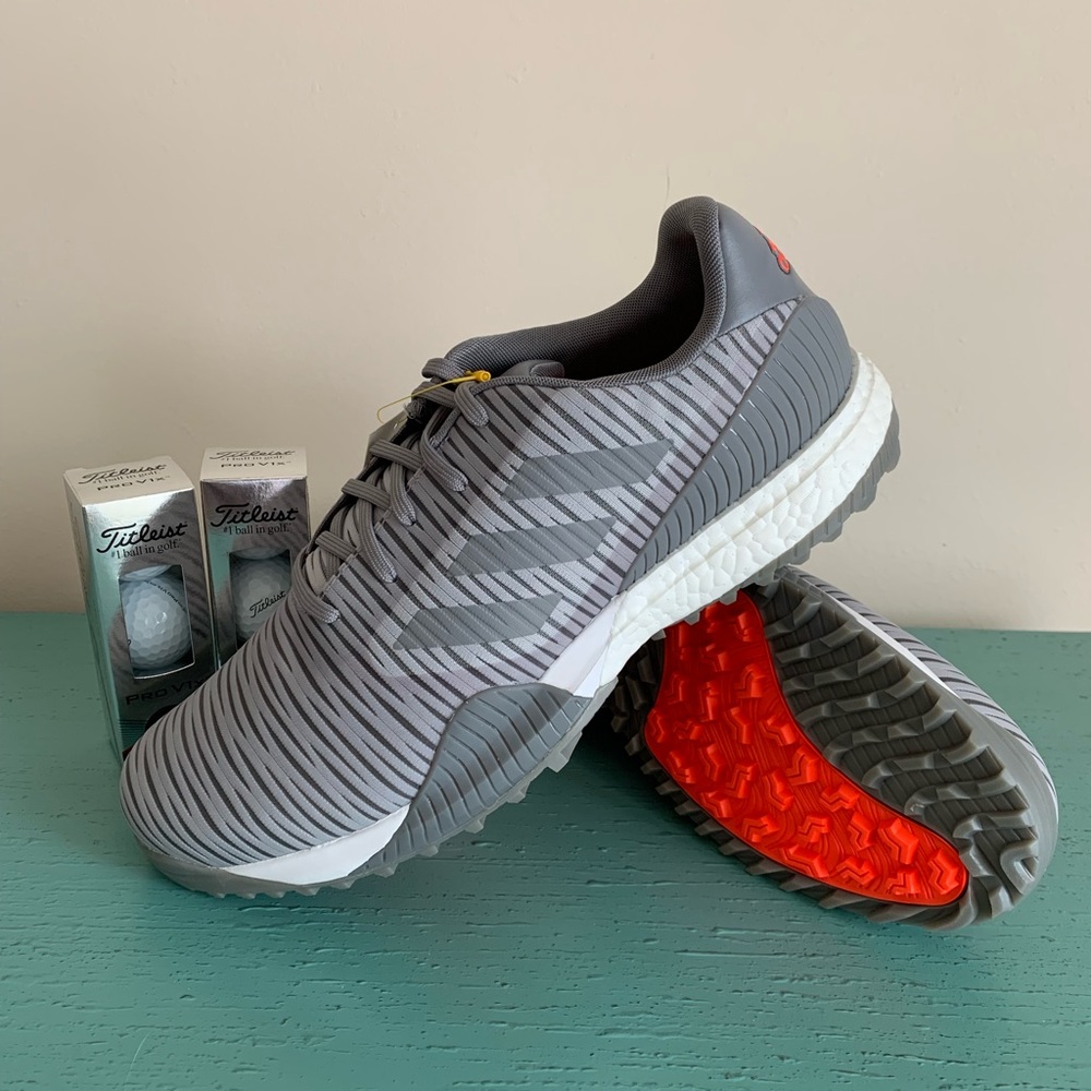 Adidas Codechaos Sport Golf Shoes + 2x sleeves of Titleist ProV1x Golf Balls